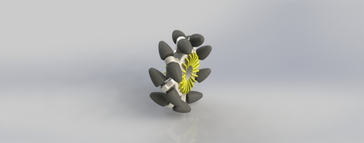 麦克纳姆轮底盘框架3D模型图纸 Solidworks设计缩略图